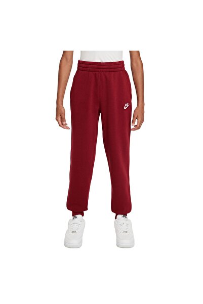 Nike K NSW CLUB FLC JGGR LBR FD3008-608 Μπορντό