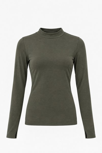 Yalçınoğlu Kids Women's 100% Viscose Finger Detail Turtleneck Long Sleeve Bodysuit – Flexible, Soft Textured, Stylish and Comfortable for Daily Use
