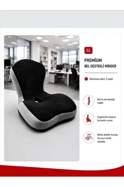İBT PREMIUM BEL DESTEKLİ VİSKO OTURMA MİNDERİ