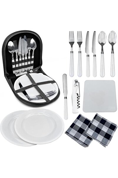 ALMEKAQUZ 13 PCS Camping Cutlery Set, Portable Utensil Kit with Travel Picnic...