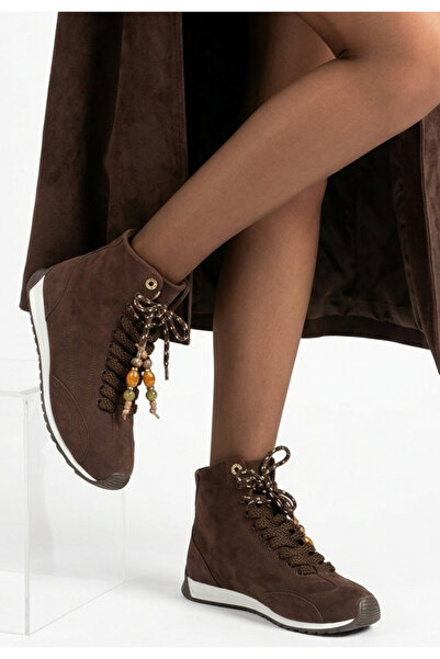 Erbilden Women's Boots Brown Suede Stylish Badi