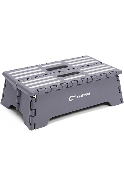 Fanwer 5 inch Portable Folding Step Stool, Plastic Collapsible Step Stool