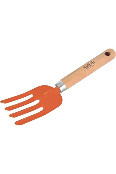 TRAMONTINA HAND GARDEN FORK 4TH, WOOD HANDLE