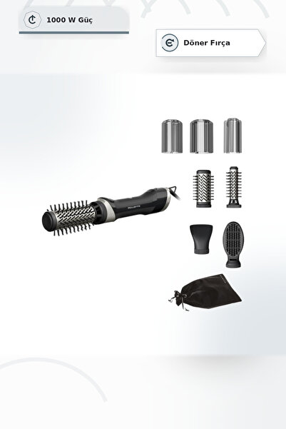 Rowenta UB9540F0 Brush Activ Siyah Otomatik Döner Başlıklı Fön Fırçası 1000W ...