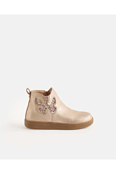 REDTAG Girls Beige Butterfly High-Top Boot