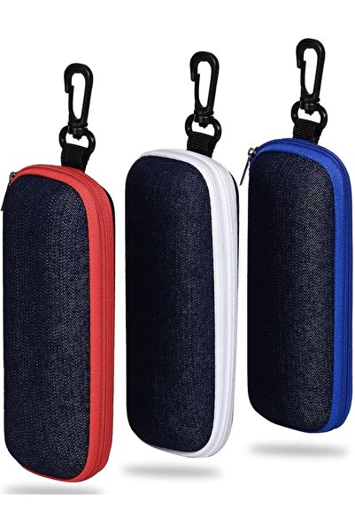 X SPRING Soft Glasses Case, 3 PCS Felt Eyeglasses Storage Bag with Zipper, Po...