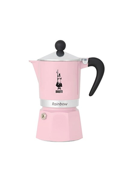Bialetti Rainbow Kahve Makinesi, 6 Fincan, Pembe, Pembe Renk