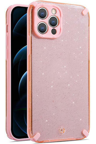OEM Πλαστικό ροζ πίσω κάλυμμα με γκλίτερ (iPhone 11 Pro) Κωδικός: POK041895