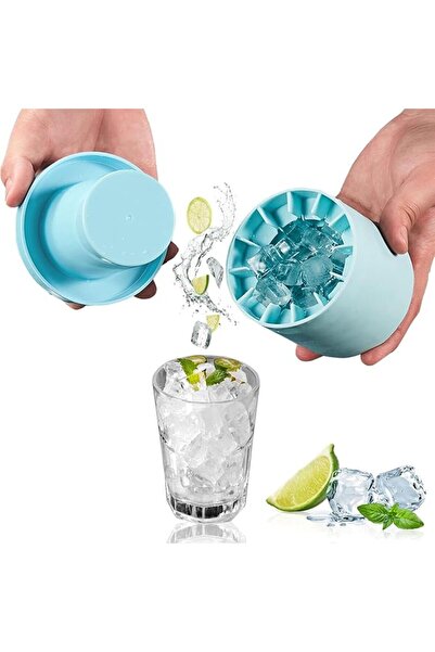 Generic قالب مكعبات ثلج صغيرة، قالب سيليكون أسطواني لصنع 60 مكعبًا صغيرًا من ...