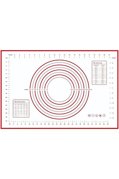 Generic سجادة سيليكون للحلويات مقاس 60 × 40 سم، سجادة خبز غير قابلة للانزلاق ...