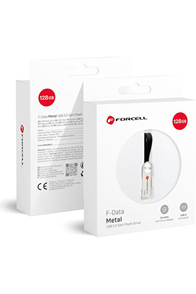 Forcell 128GB USB 3.2 Στικάκι Ασημί