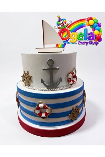 OGELAPARTY ⚓ Denizci Konseptli Özel Tasarım Pasta - Maket Pasta - Konsept Pasta