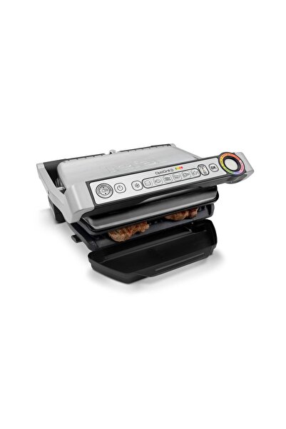TEFAL GC713D40 Paslanmaz Çelik OptiGrill Plus Otomatik Kalınlık ve Sıcaklık Ö...