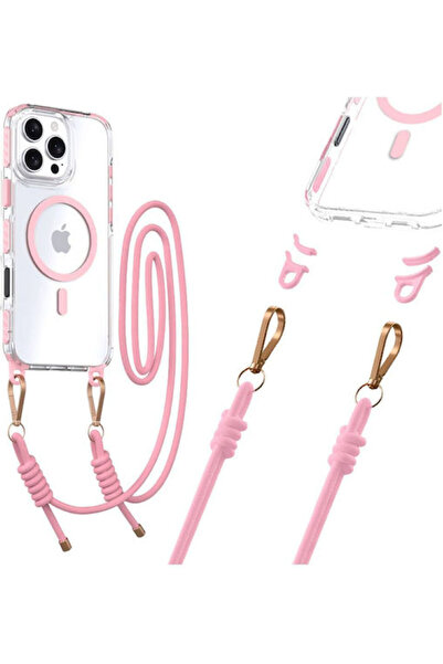 tel protect Πίσω Θήκη Σιλικόνης με Λουράκι Διαφανής (iPhone 16)