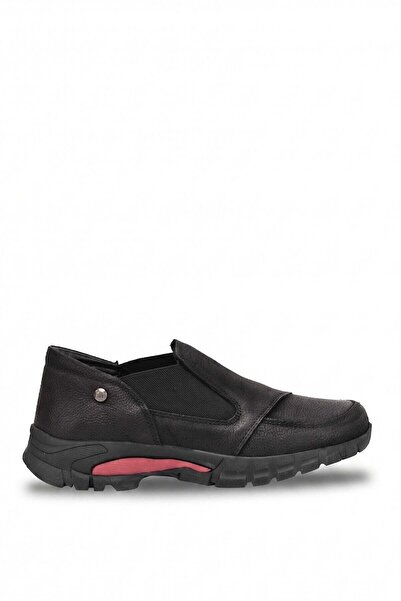Mammamia D26Ka-3510 Women's Genuine Leather Casual Shoes Black