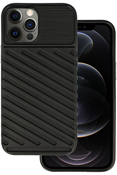 OEM Θάντερ Μαύρη Θήκη Πλάτης Σιλικόνης (iPhone 12 Pro Max)