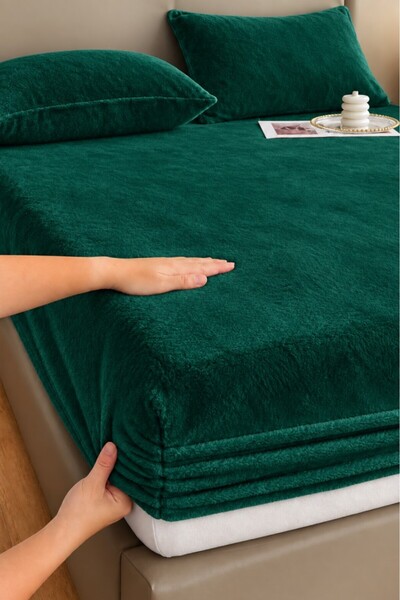 Mulberry Winter Single Velvet Elastic Sheet 100X200+30