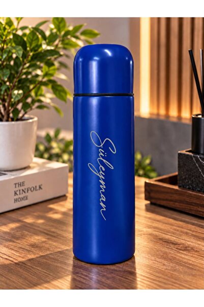 Kişiye Özel İsimli 350 ml Paslanmaz Çelik Bardaklı Termos