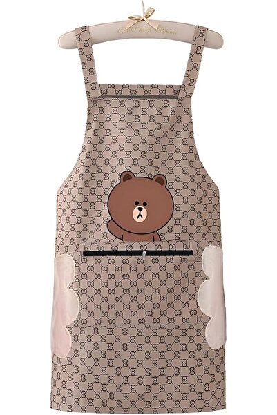 SWIUKPHE Women's Waterproof Cooking Apron with Big Pockets for Kitchen & Garden