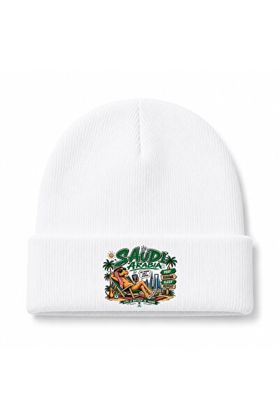 Rabona Fashion Saudi Arabia Chill Camel Kahwa Funny Graphic Beanie