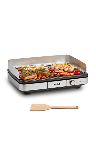 TEFAL Maxi Plancha elektrikli masa ızgarası CB690D, , 2300W, siyah/gümüş