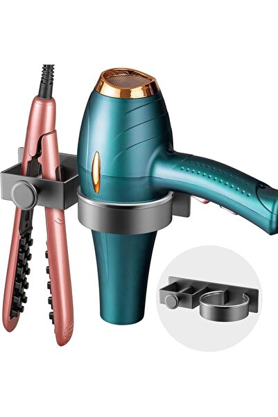 SYOSI Hair Dryer Holder, Hairdryer Straightener Station, Wall Mounted/Self Ad...