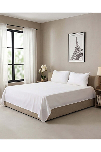 REDTAG White Solid Flat Sheet 260x270cm (Super King Size)