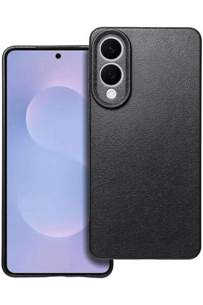 OEM Θήκη Πλάτης από Συνθετικό Δέρμα Μαύρο (Galaxy S25 Edge)
