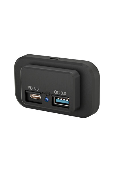 Genel Markalar Araç İçi Gömme Tip USB-A QC3.0 + Type-C PD3.0 Şarj Soketi