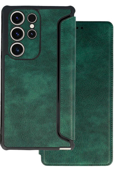 OEM Θήκη Βιβλίο Δερμάτινη / Σιλικόνης Πράσινη (Galaxy S23+)