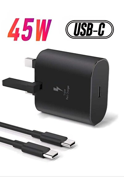 TIITAS شاحن سريع بقوة 45 واط مع كابل USB-C إلى USB-C (5 أمبير) شاحن حائط فائق...