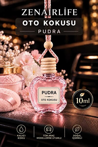 hauswert Oto Araç Kokusu Pudra Aromalı Araba Ortam Parfümü Elma Şişe 10ml