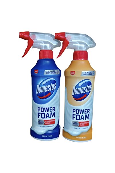Domestos Set Spray Spumă de Curățare, Spumă Puternică, Citrice și Briză Marin...