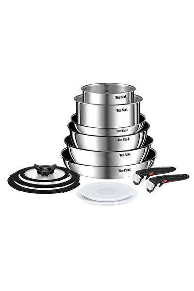TEFAL Ingenio Emotion 2X Titanyum 13 Parça Tava Seti - Paslanmaz Çelik L897SD74