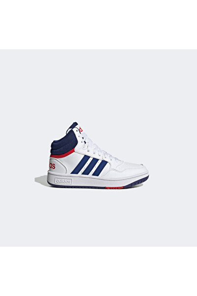 adidas حذاء كرة السلة هوبس 3.0 ميد كي وايت للجنسين Gz9647