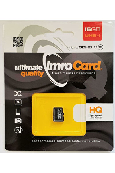 Imro microSDHC 16GB U1 Υψηλής Ταχύτητας με Αντάπτορα