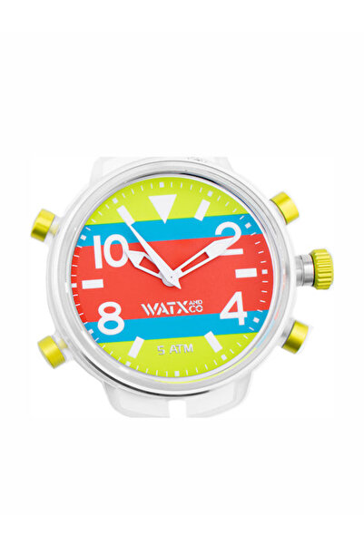 Watx & CO Ανδρικό Ρολόι 49mm με Μπαταρία και Λουράκι από Καουτσούκ