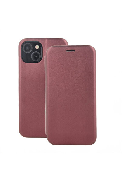 OEM Smart Diva Book Συνθετικό Δέρμα / Σιλικόνη Μπορντό (Redmi 15C 5G)