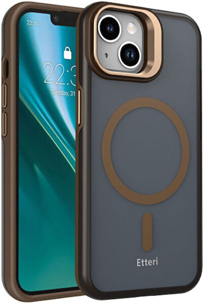 Etteri Πίσω Κάλυμμα Σιλικόνης Καφέ (iPhone 14)