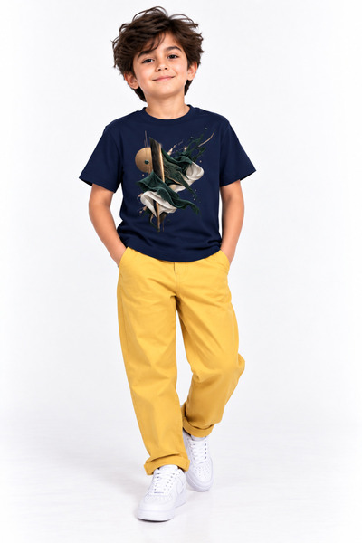 Rabona Fashion Tricou pentru copii cu grafică artistică abstractă Moștenirea ...