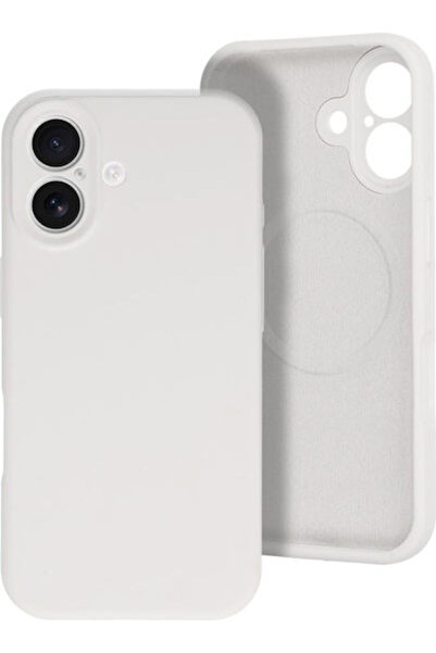 OEM Magcolor Pure Πίσω Κάλυμμα Σιλικόνης Λευκό (iPhone 17)