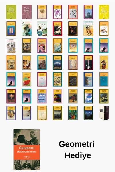 Yapı Kredi Yayınları Yaşar Kemal 49 Kitap Seti + Geometri Kitabı