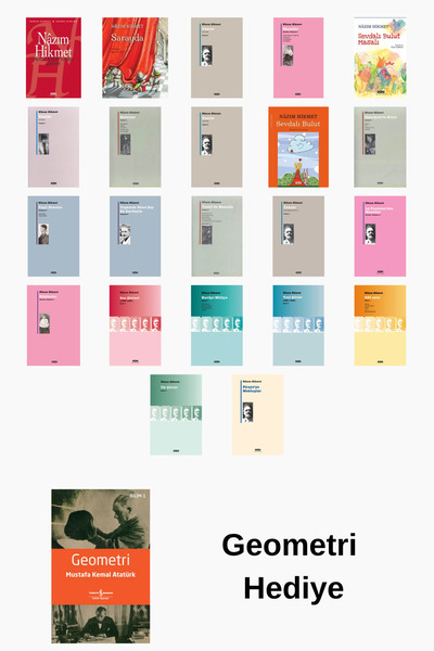 Yapı Kredi Yayınları Nazım Hikmet 22 Kitap Seti + Geometri Kitabı