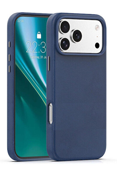 OEM Mag Πίσω Κάλυμμα Σιλικόνης 2mm Μπλε για iPhone 18 / 17 Pro Max