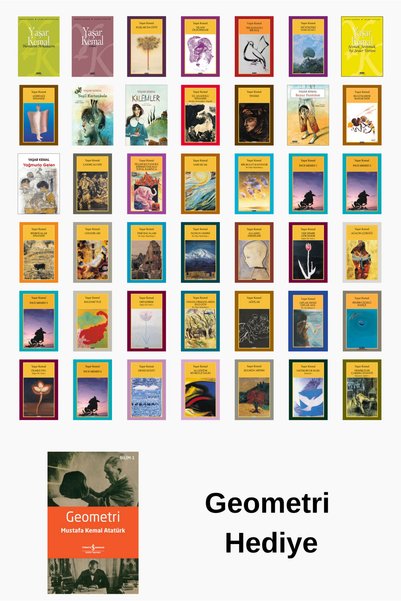 Yapı Kredi Yayınları Yaşar Kemal 42 Kitap Seti + Geometri Kitabı
