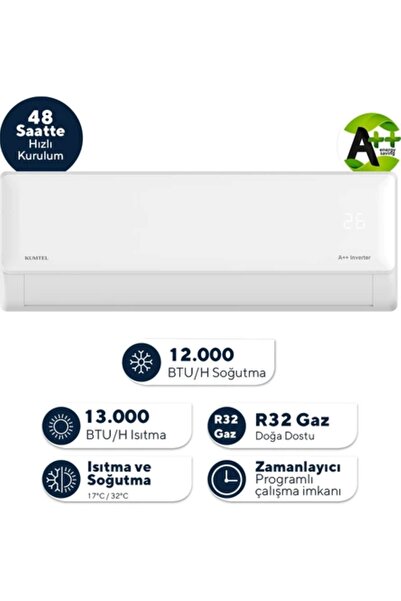 KUMTEL Hınoki KMSAC-12 12000 BTU A++ Inverter Duvar Tipi Klima
