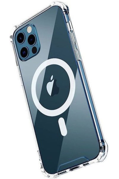 OEM Tel Protect MagSafe Πίσω Κάλυμμα Σιλικόνης Διαφανές (iPhone 13 Pro)