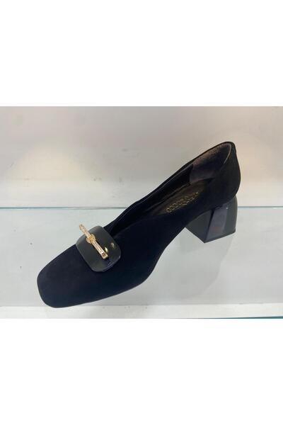 MARCO ROCCO Genuine Leather Suede Stilletto Block Heeled Women's Shoes