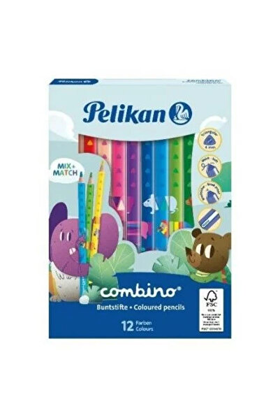 Pelikan Dry Crayons Combino Jumbo Triangle 12 Colors