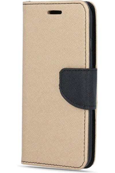 OEM Fancy Book Συνθετικό Δέρμα Χρυσό / Μαύρο (Galaxy S21+)